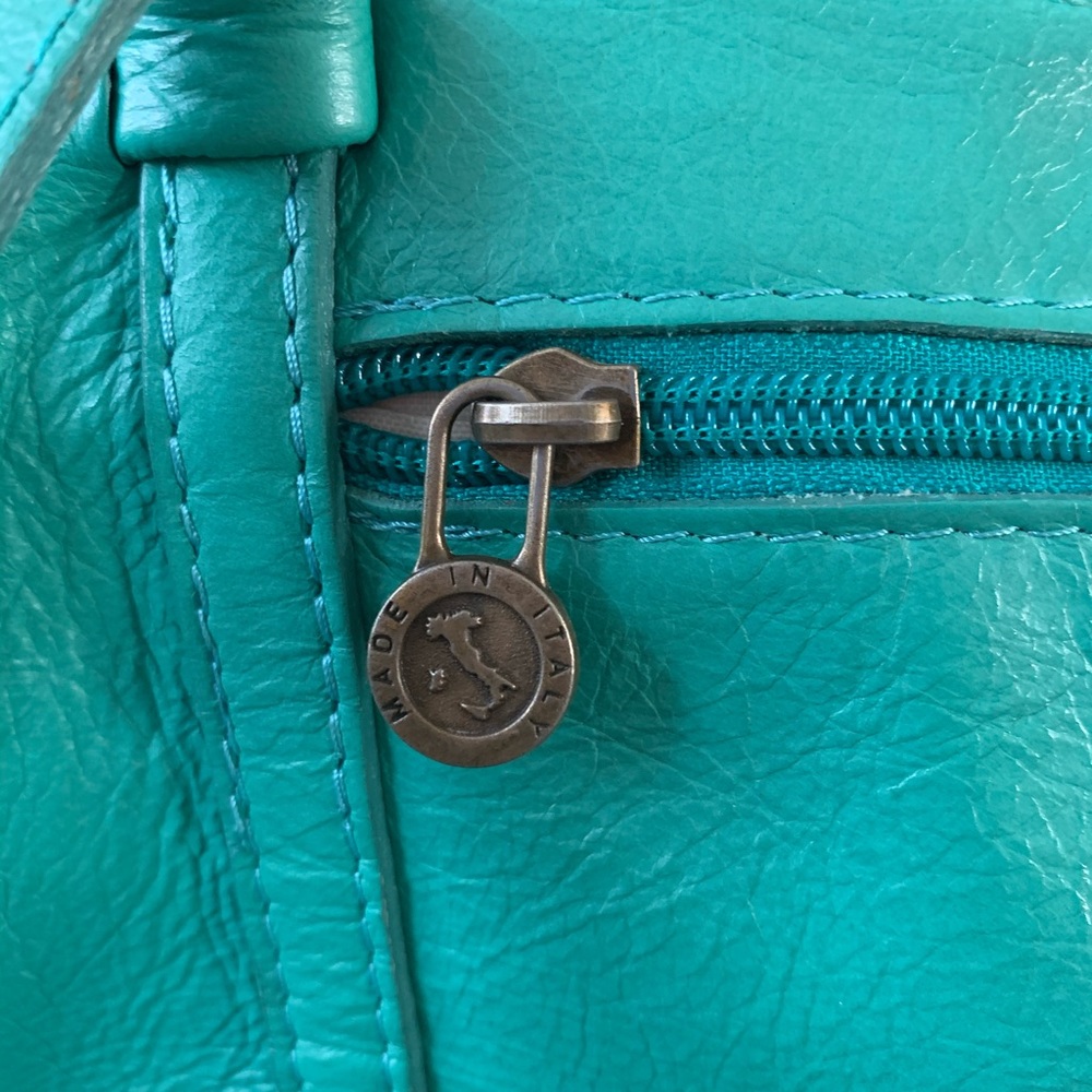 Turquoise lether purse